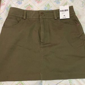 Green Mini skirt